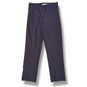 Patchington Gray Cropped Straight-Leg Pants